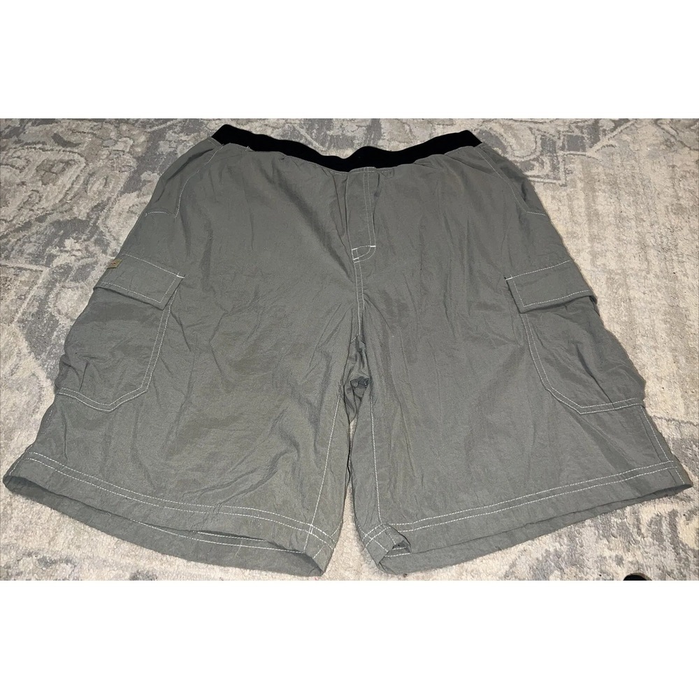 Redington Men's lined pull on Fishing Hiking swimming Shorts Sz Large‎ green